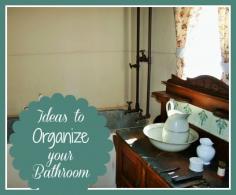 Is your bathroom a jumbled mess? Try one of these bathroom organization ideas!