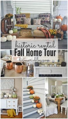 Fall Home Tour 2014 - historic downtown rental - lizmarieblog.com