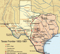 forts | As settlers pushed farther west on the Texas frontier in the 1850s ...