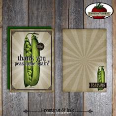 Farmers' Market Thank You Notes & Wrap Around Address Labels