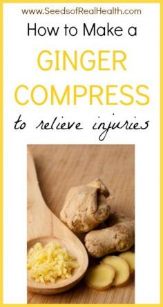 How To Make a Ginger Compress for injuries