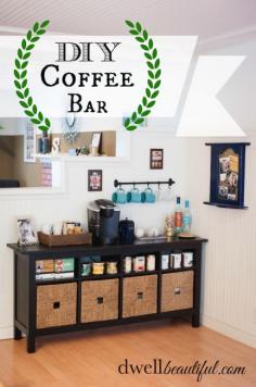 DIY Tea and Coffee Bar | Dwell Beautiful