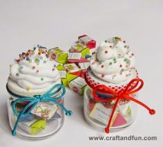 DIY Mini Mason Jar Candy Cupcakes