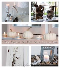 5 easy ways to add Fall decor to your home