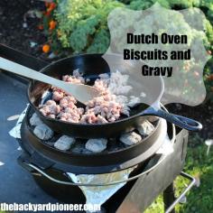 Dutch Oven Biscuits And Gravy