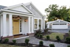 pillars and gables and pavers