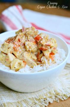 Creamy Cajun Chicken & Rice | from willcookforsmiles...