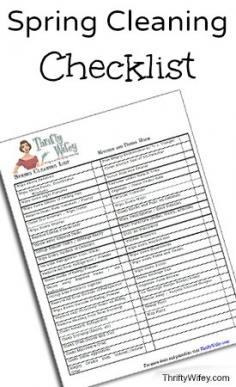 Ready for spring cleaning (even if it's not spring?) Print out our Spring Cleaning checklist.