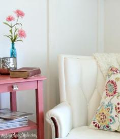 Thrifty French Chair Makeover {Annie Sloan Chalk Paint®} -  artsychicksrule.com #chalkpaint