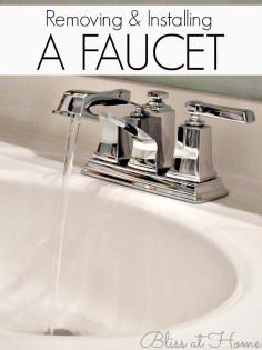 How to remove and install a bathroom faucet