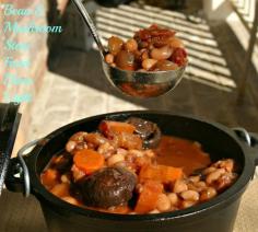 Northern Bean & Cremini Mushroom Provencal #fooddonelight #vegetarian stew #vegan stew #beef stew