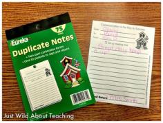 Just Wild About Teaching: Parent Communication Logs - Sweet Surprise