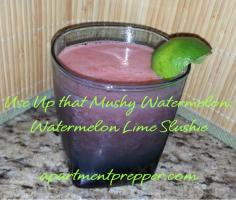 Use Up that Mushy Watermelon – Watermelon Slushie