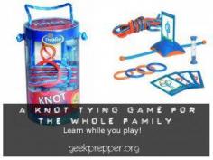 Knot Tying Game for the Whole Family - Fun game based on Knot tying, for the whole family. Teach your kids different knots and knot tying skills to prepare them for life.  geekprepper.org
