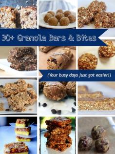 Granola bars & bites make Little League games, soccer practice, and ballet snacks a snap. Not to mention, they're a great way to fill out school lunches!
