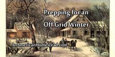 Preparing for an off grid winter