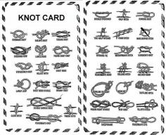 Handy Knot Guides - Here are some Printable Handy Knot Guides, so you that you'll always be able to tie the right knot for any situation! geekprepper.org