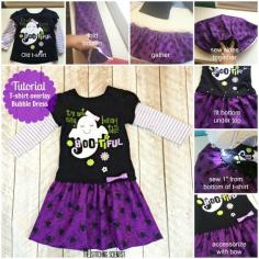 How to make a T-shirt Overlay Bubble Dress