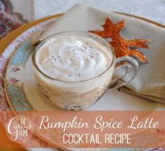 The "Rumpkin Spice Latte" - a chilled, alcoholic version of the famous Pumpkin Spice Latte! It's delicious! #recipe #PSL