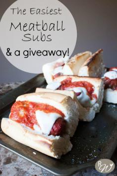 The easiest Meatball subs--and a giveaway!
