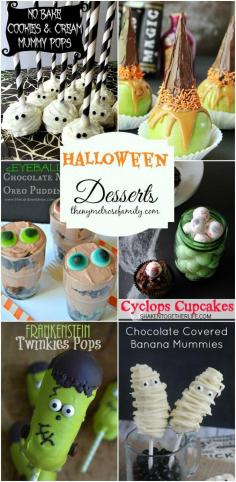 The cutest Halloween Desserts EVER!