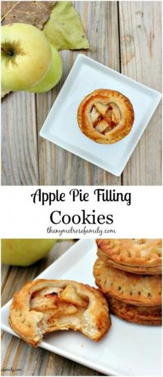 Apple Pie Filling Cookies www.thenymelrosef... #apple_pie #cookies