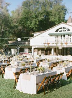 backyard reception,  photo by Valentina Glidden Photography ruffledblog.com/... #wedding #weddingreception