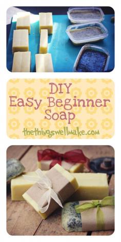DIY Easy Beginner Soap with great ideas for customizing it and making it fun! - Oh, The Things We'll Make!