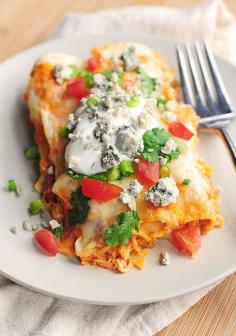 Buffalo Chicken Enchiladas Recipe