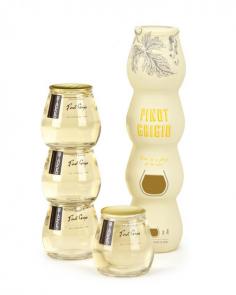 Pinot Grigio Stacked Wines -Wine portioned out into individual glasses, so you don't HAVE to open a new bottle!