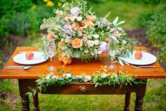 Sweet Peach Wedding Inspiration: www.stylemepretty... | Photography: Magnolia Studios - magnoliastudios.ca/