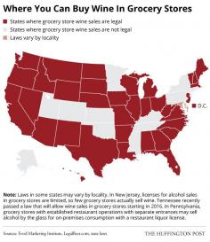 What States You Can Buy Wine In Grocery Stores #wine #winery #wineeducation #winetasting