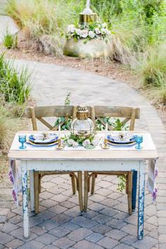 Nautical inspired table decor | Photography: Threaded Together Photography - www.threadedtoget...  Read More: www.stylemepretty...