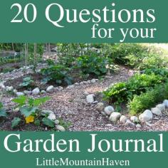 Garden Journal Questions