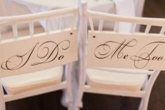 I do ... Me too - Wedding chairs - Newport, Rhode Island Wedding at Belle Mer | Katie & Aaron by Erin McGinn - via Snippet & Ink