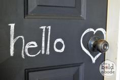 Chalkboard Door, baby! - The Bold Abode