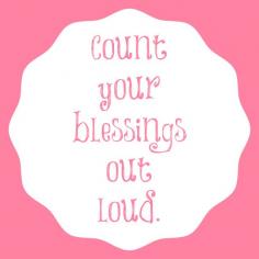 Count Your Blessings – Free Print