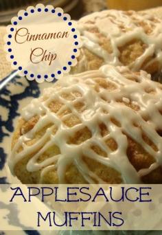 Cinnamon Chip Applesauce Muffins - I used to make this as a coffee cake in a 13 x 9 pan. This works better as a muffin because it's portable!