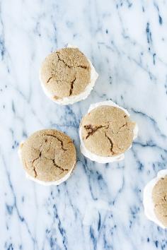 ginger snap ice cream sandwiches| Oregon Hazelnut Ice Cream #Tillamook heathersfrenchpre...