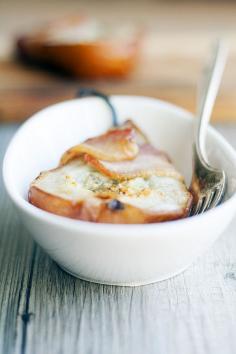 bacon wrapped blue cheese pears | French Press