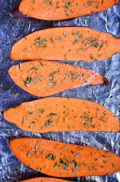 Roasted Sweet Potatoes with Rosemary
