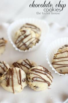 Chocolate Chip Cookies, 5 ingredient chocolate chip cookies, easy cookie recipe