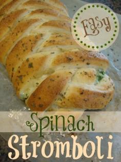 Spinach Stromboli - seriously, you won't believe how EASY it is!