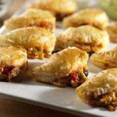 Gather the ingredients for the tasty empanadas and either bake right away or freeze to bake later. You will love having these appetizers on hand for any occasion.