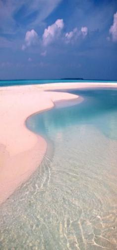 
                        
                            Beach with a lagoon on a inhabited island,  Maldives
                        
                    