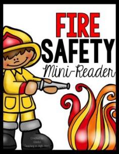 Fire Safety Mini-Reader with Vocabulary Cards (FREEBIE!)