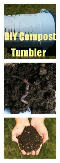 How to make a really inexpensive compost tumbler