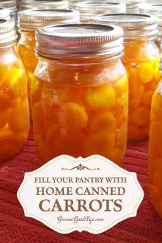 Fill Your Pantry with Home Canned Carrots | Grow a Good Life | Take advantage of the summer harvests to stock your pantry shelves with home canned carrots and build your home food storage.