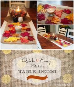 Quick & easy Fall table decor | Dwell Beautiful