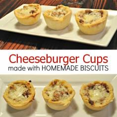 Cheeseburger Cups.  Great weeknight meal!